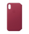 Apple Iphone X Leather Folio Berry